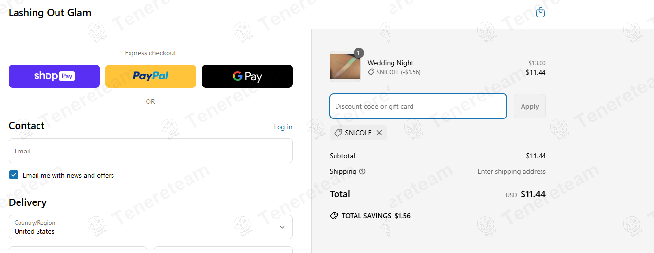 Lashing Out Glam coupon code: 12% off with SNICOLE. Tested and valid as 1 year ago.