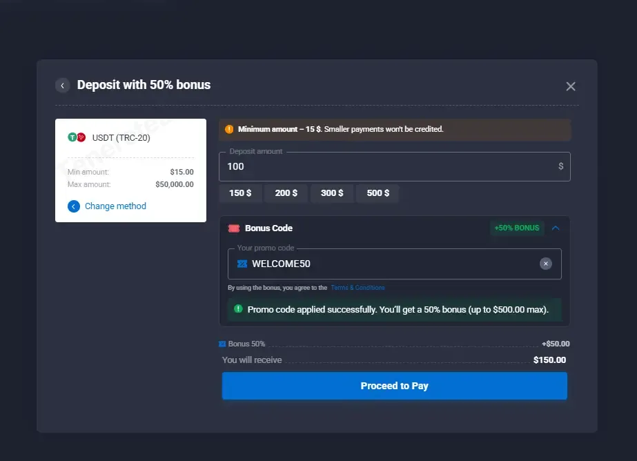 Quotex coupon code: 50% off with WELCOME50. Tested and valid as 1 month ago.