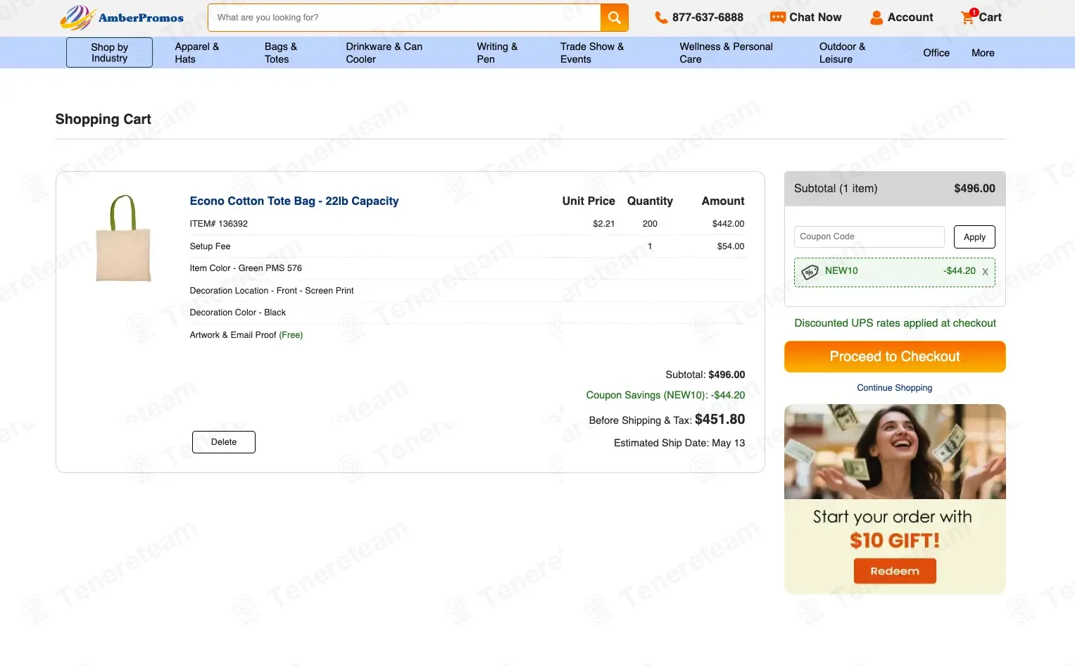 AmberPromos coupon code: 10% off with NEW10. Tested and valid as 1 month ago.