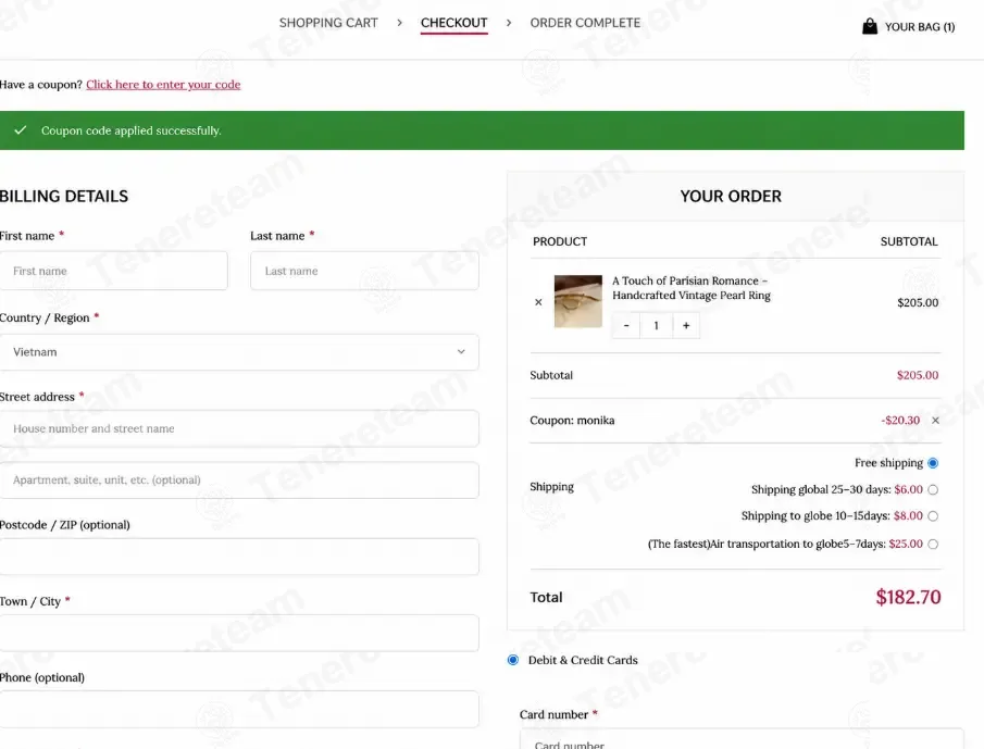 Monika Jewelry coupon code: 10% off with monika. Tested and valid as 1 month ago.