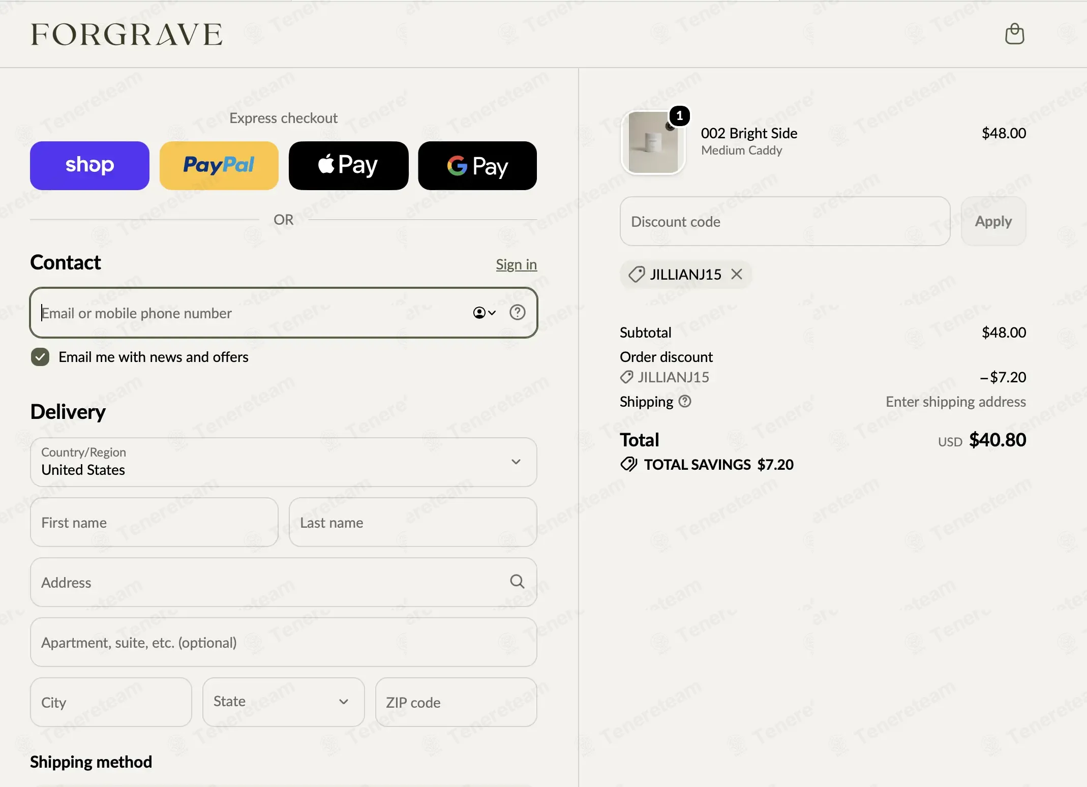 World of Forgrave coupon code: 15% off with Jillianj15. Tested and valid as 1 week ago.