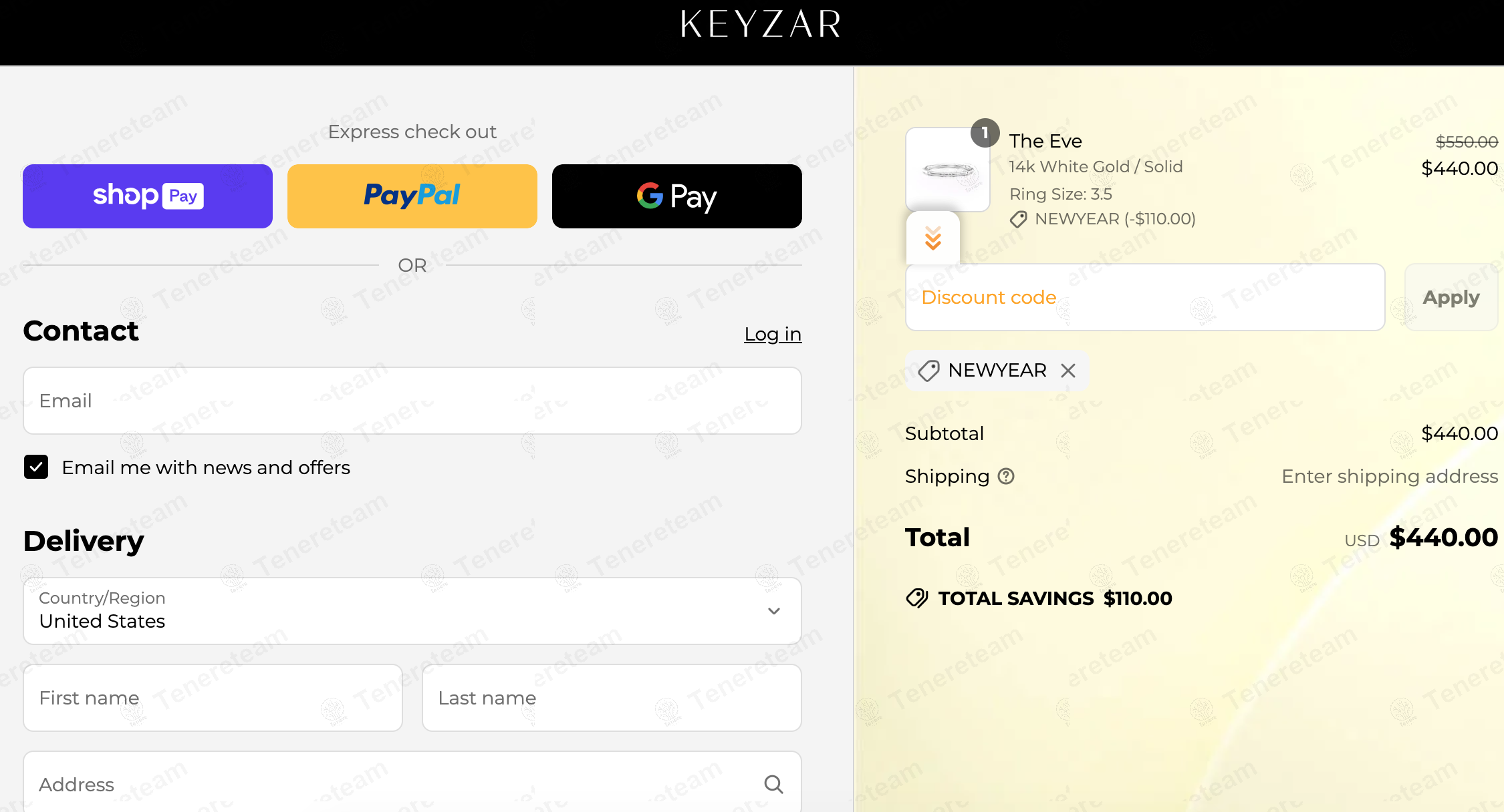 Keyzar Jewelry coupon code: 20% off with NEWYEAR. Tested and valid as 1 year ago.