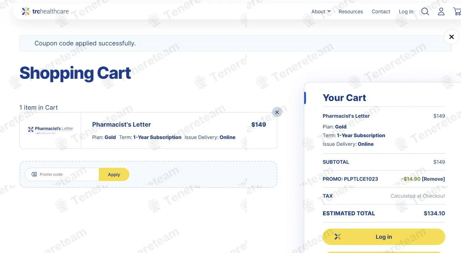 TRC Healthcare coupon code: 10% off with PLPTLCE1023. Tested and valid as 3 months ago.