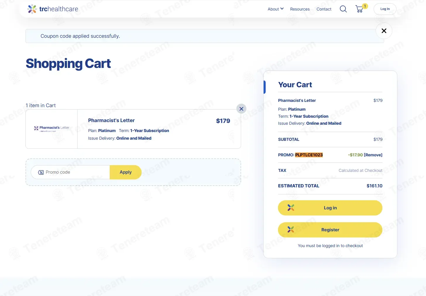 TRC Healthcare coupon code: 10% off with PLPTLCE1023. Tested and valid as 3 months ago.