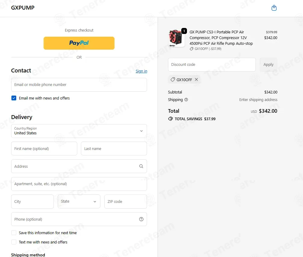 GXPump coupon code: 10% off with GX10OFF. Tested and valid as 2 days ago.