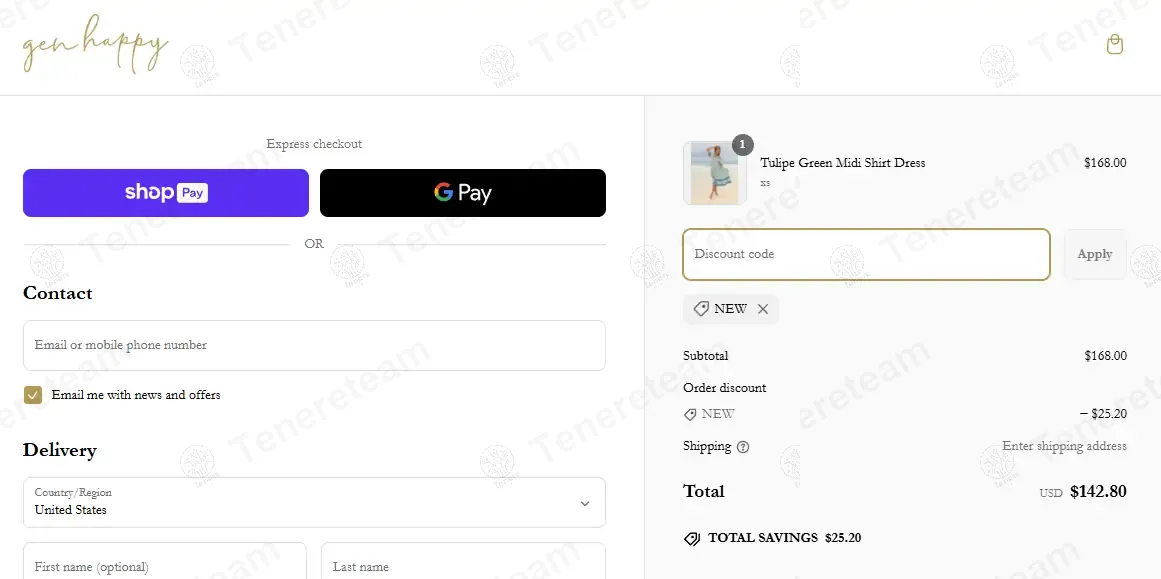 Genhappy apply coupon code