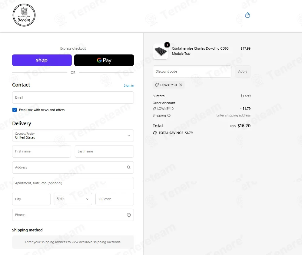 All About The Garden coupon code: 10% off with LOWKEY10. Tested and valid as 4 weeks ago.