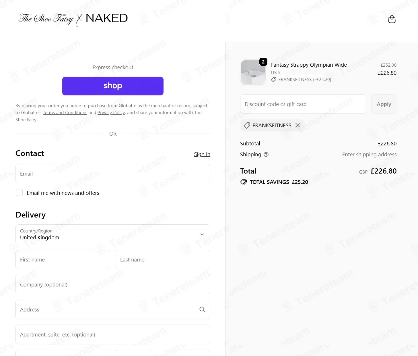 The Shoe Fairy coupon code: 10% off with FRANKSFITNESS. Tested and valid as 1 month ago.