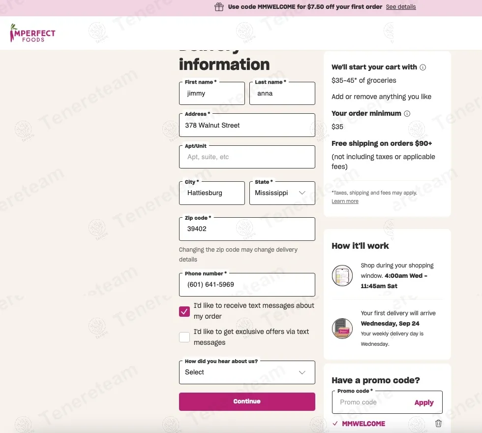 Imperfect Foods coupon code: 25% off with MMWELCOME. Tested and valid as 6 months ago.