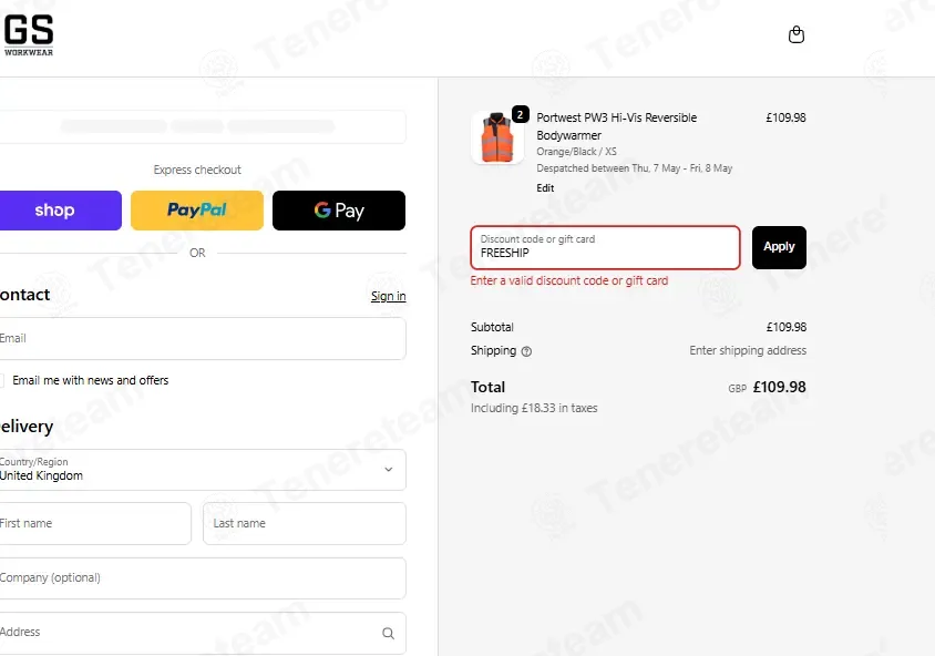 Gs Workwear coupon code: Sale off with FREESHIP. Tested and valid as 1 month ago.