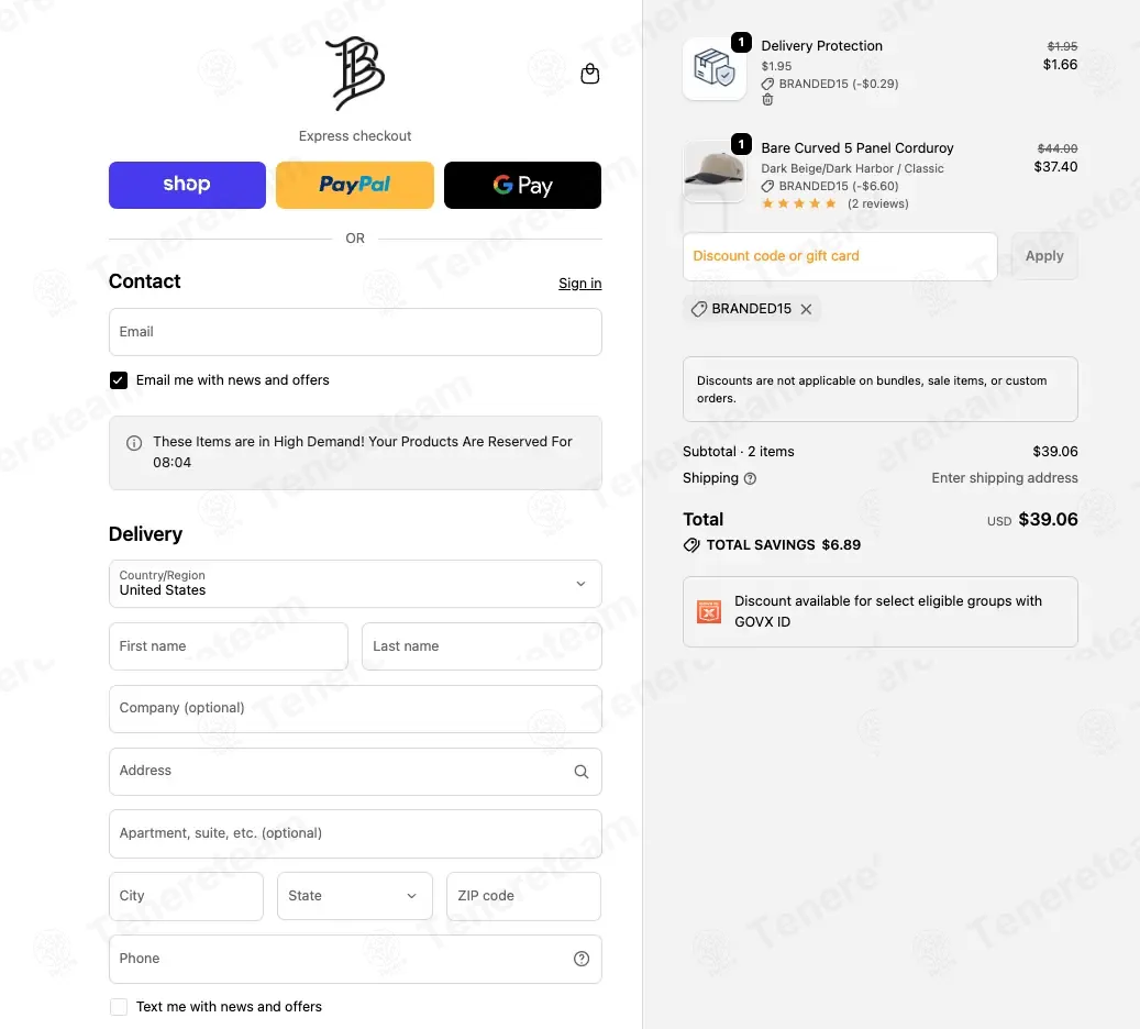 Branded Bills coupon code: 15% off with BRANDED15. Tested and valid as 1 month ago.