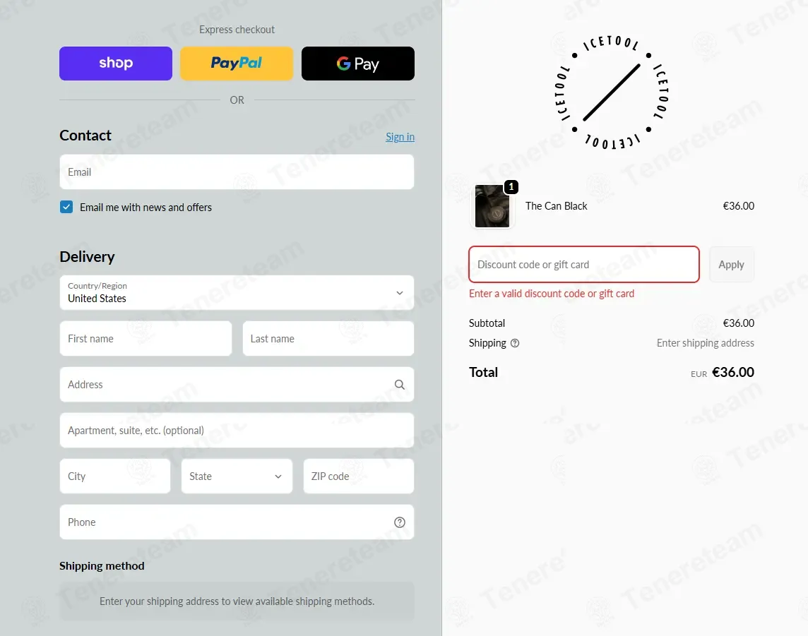 Ice Tool coupon code: 10% off with WELCOME10. Tested and valid as 4 months ago.