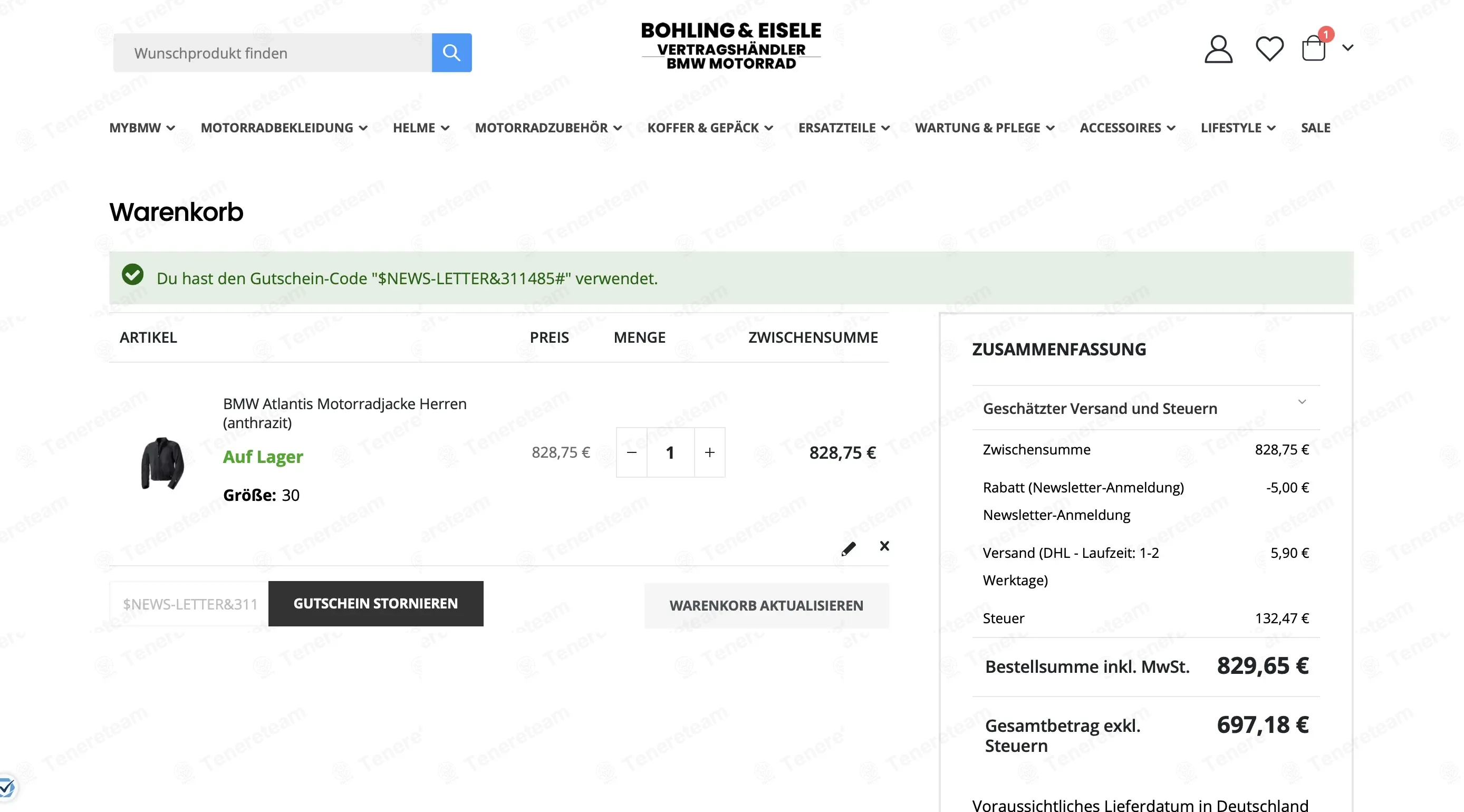 Bmw Motorrad Bohling coupon code: €5 off with $NEWS-LETTER&311485#. Tested and valid as 1 week ago.
