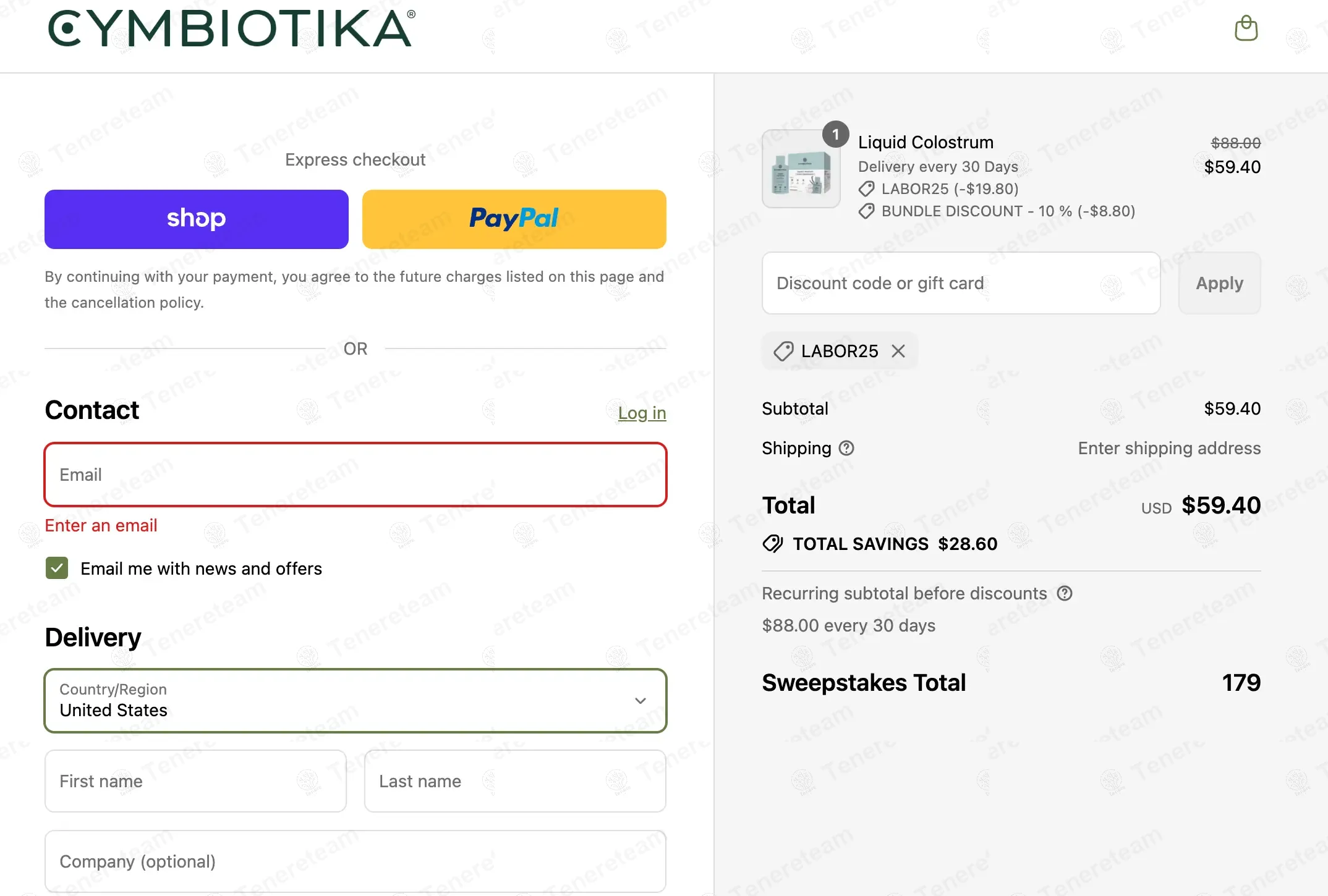 Cymbiotika coupon code: 25% off with LABOR25. Tested and valid as 10 months ago.