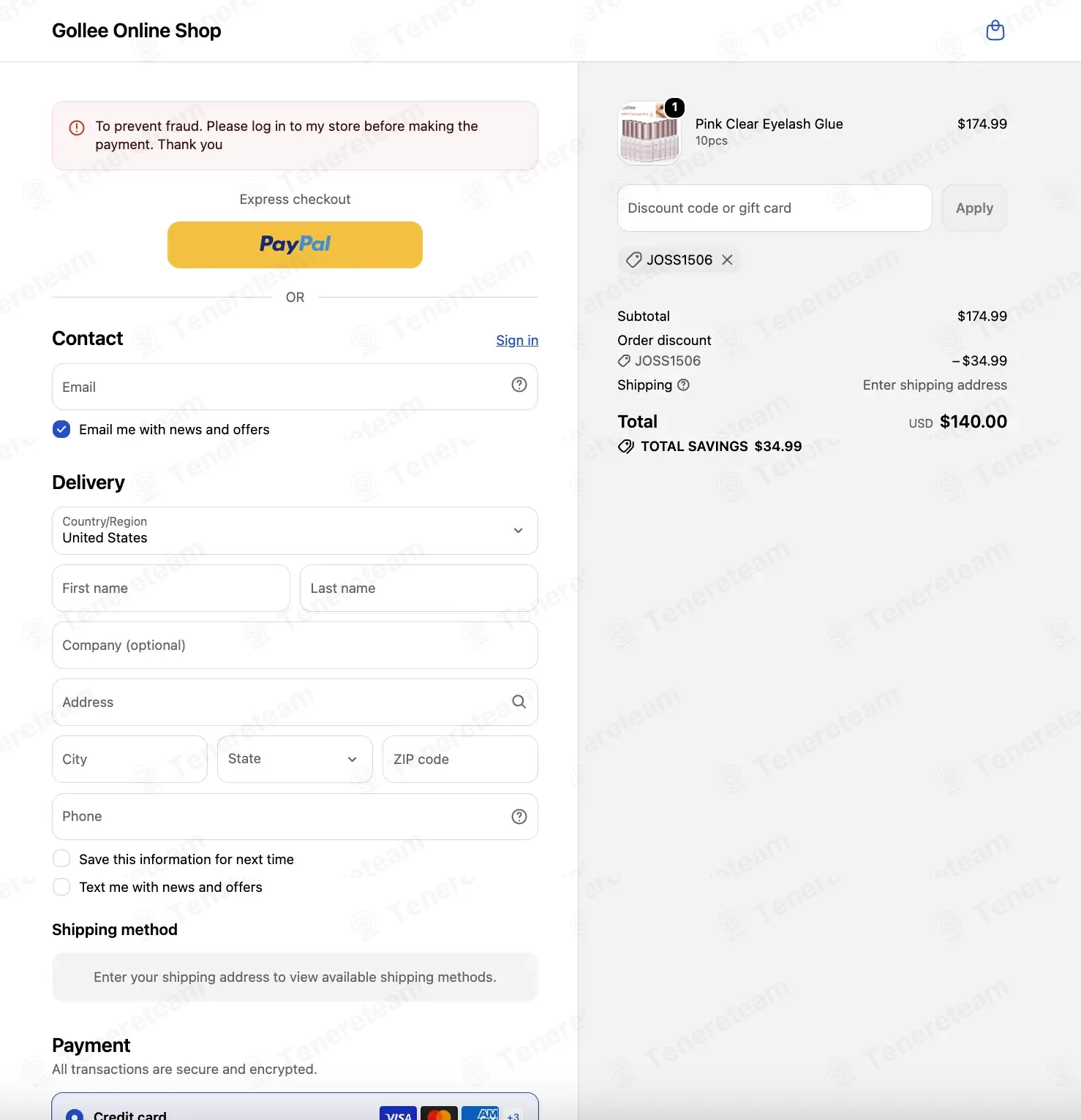 Gollee coupon code verified as working at checkout