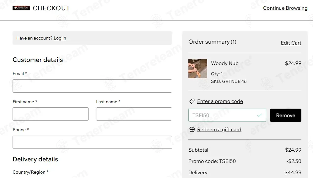 The Great Scrape coupon code: 10% off with TSEI50. Tested and valid as 1 month ago.