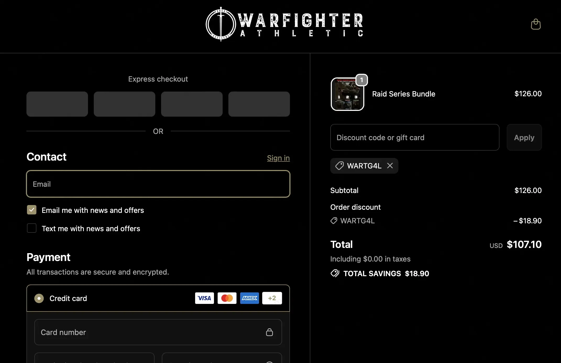 50% OFF Warfighter Athletic Coupon Codes