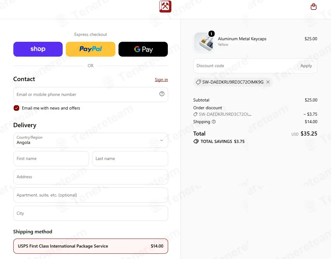 Cap Smiths apply coupon code