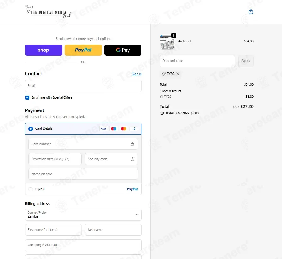 The Digital Media Hub coupon code: 20% off with TY20. Tested and valid as 3 weeks ago.