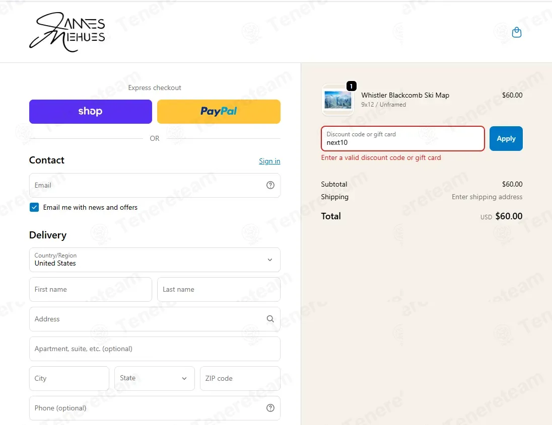 James Niehues coupon code: $10 off with next10. Tested and valid as 2 weeks ago.