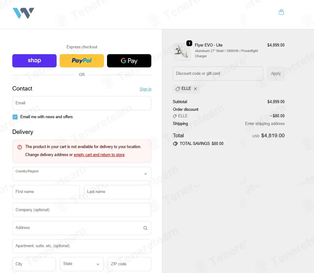 Waydoo coupon code: $80 off with ELLE. Tested and valid as 3 days ago.