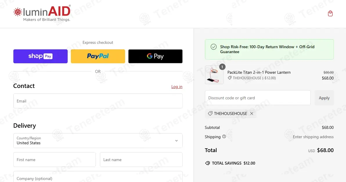 LuminAID coupon code: 15% off with THEHOUSEHOUSE. Tested and valid as 1 year ago.