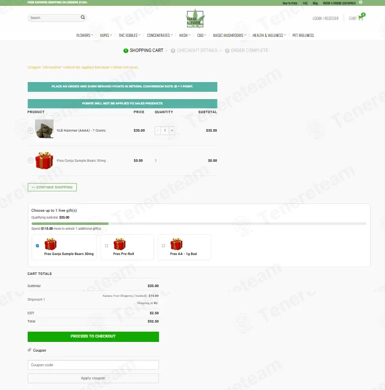 Canna Blossom coupon code: 25% off with CBVOUCHER. Tested and valid as 2 months ago.
