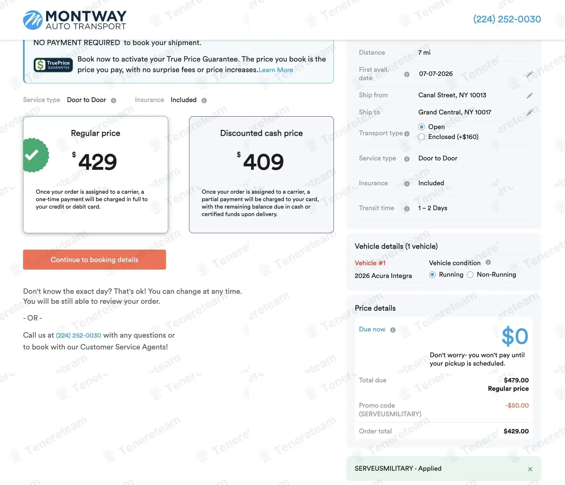 Montway coupon code: $50 off with SERVEUSMILITARY. Tested and valid as 4 days ago.