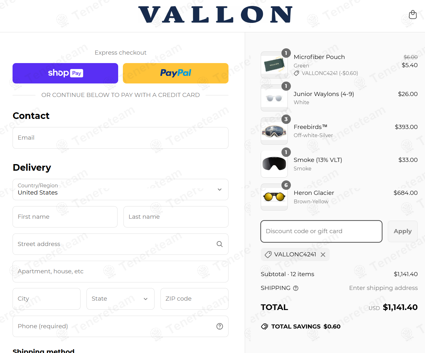 Vallon coupon code: 10% off with VALLONC4241. Tested and valid as 1 year ago.