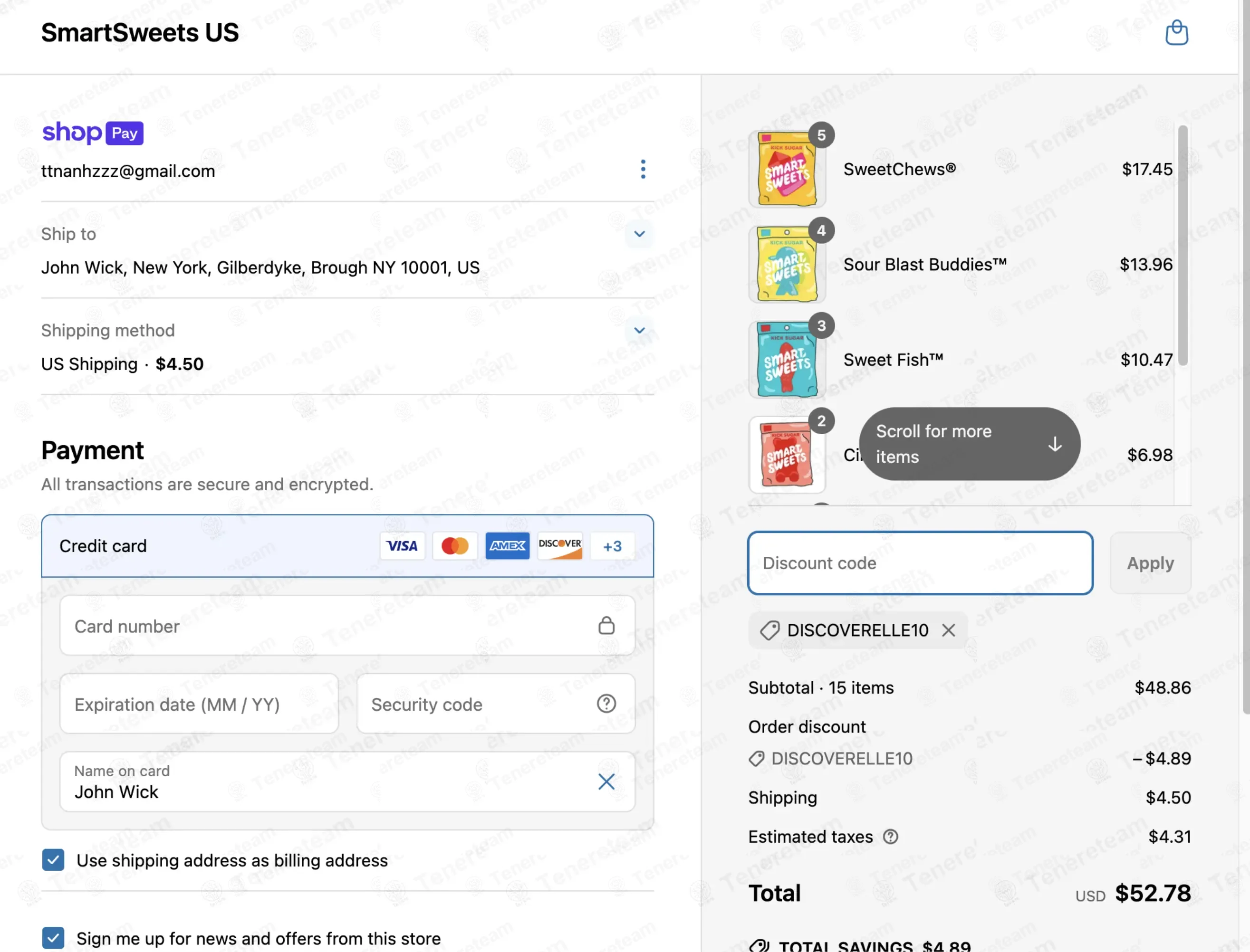 Smartsweets apply coupon code