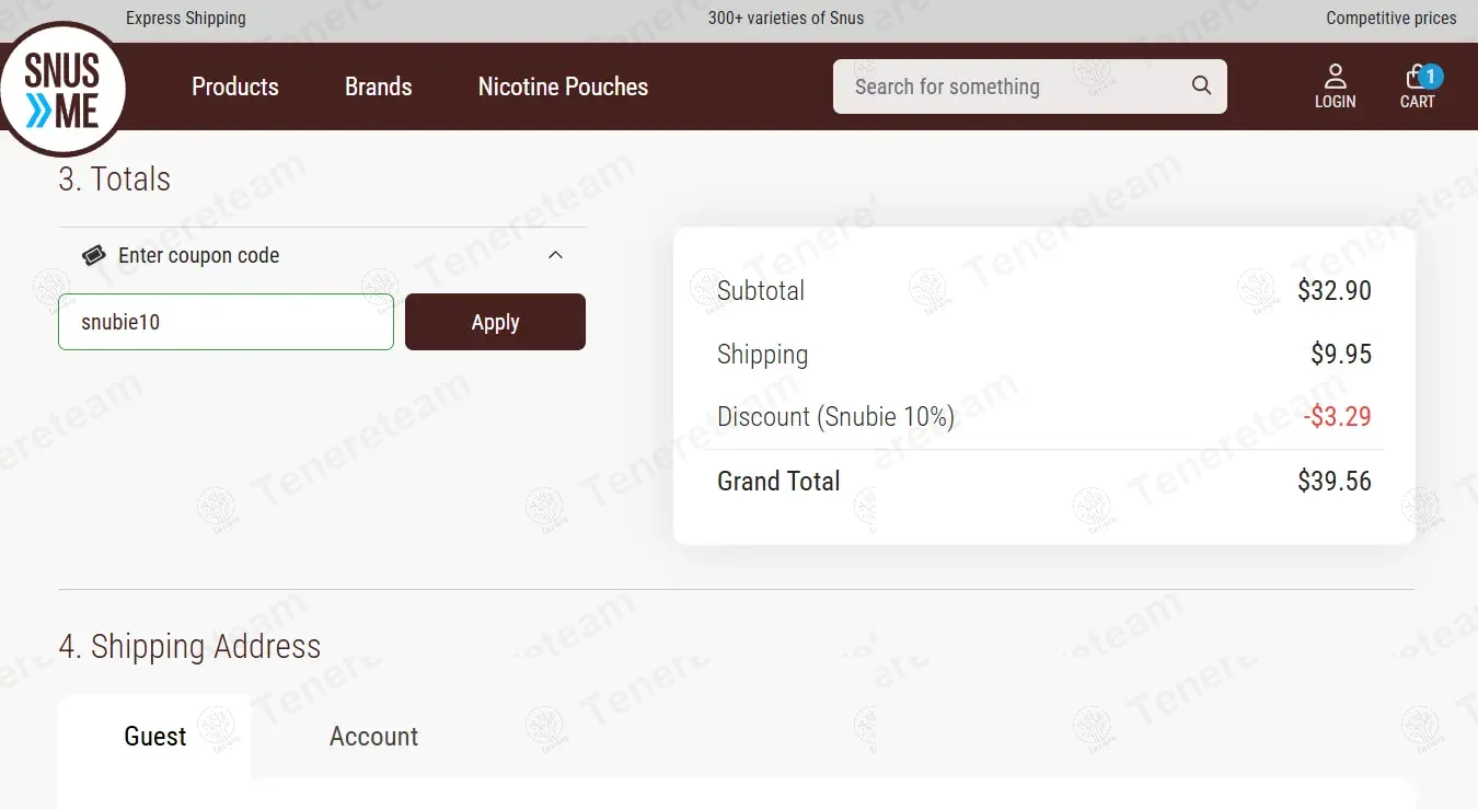 Snusme coupon code: 10% off with snubie10. Tested and valid as 1 year ago.