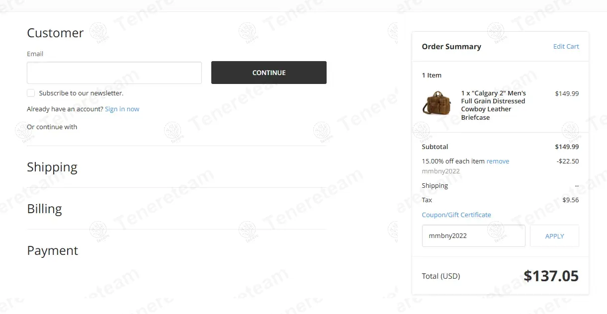 Modern Man Bags coupon code: 15% off with mmbny2022. Tested and valid as 1 year ago.