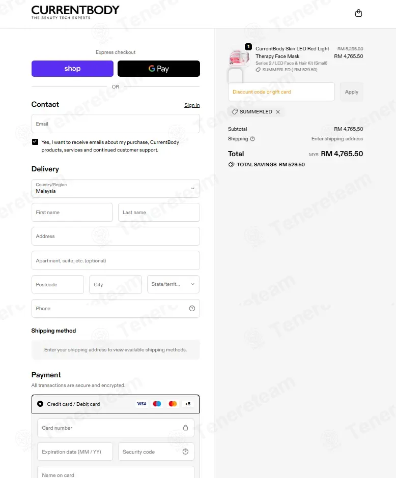 CurrentBody SG coupon code: 10% off with SUMMERLED. Tested and valid as 2 weeks ago.