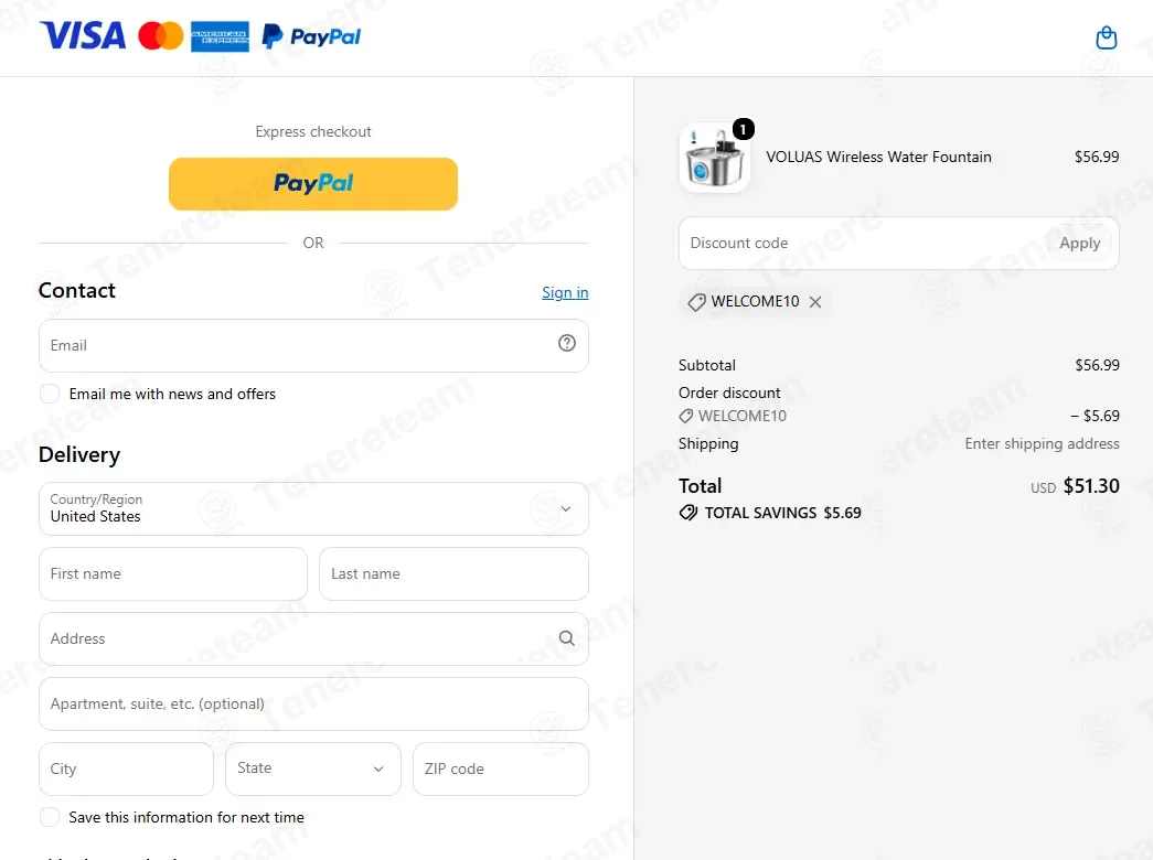 Voluas apply coupon code