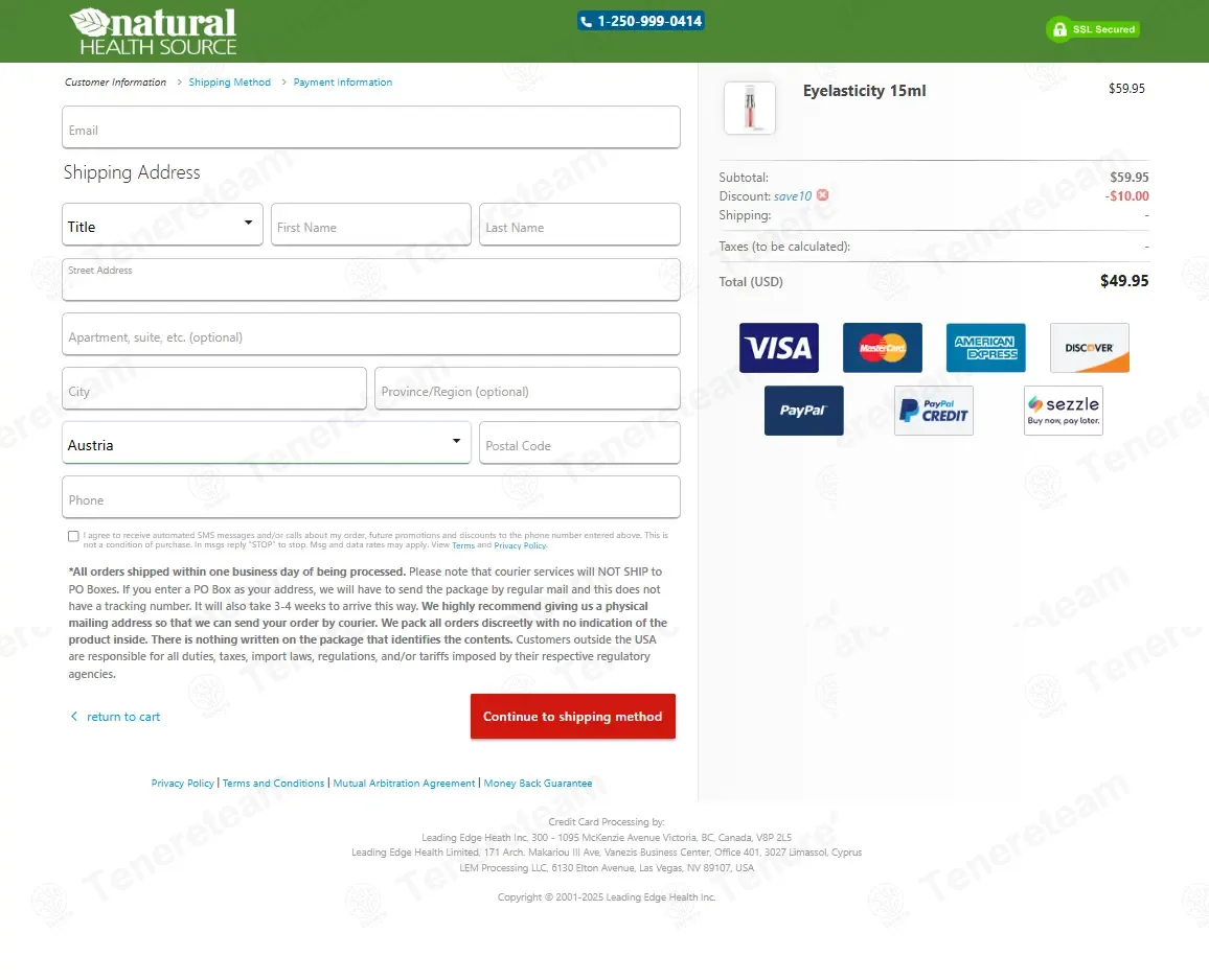 Natural Health Source coupon code: $10 off with SAVE10. Tested and valid as 1 month ago.
