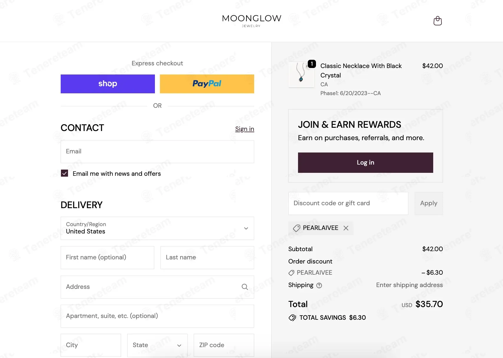 Moonglow Jewelry coupon code: 15% off with PEARLAIVEE. Tested and valid as 9 months ago.