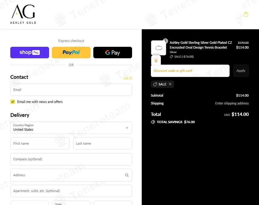 Ashley Gold coupon code: 40% off with SALE. Tested and valid as 1 year ago.
