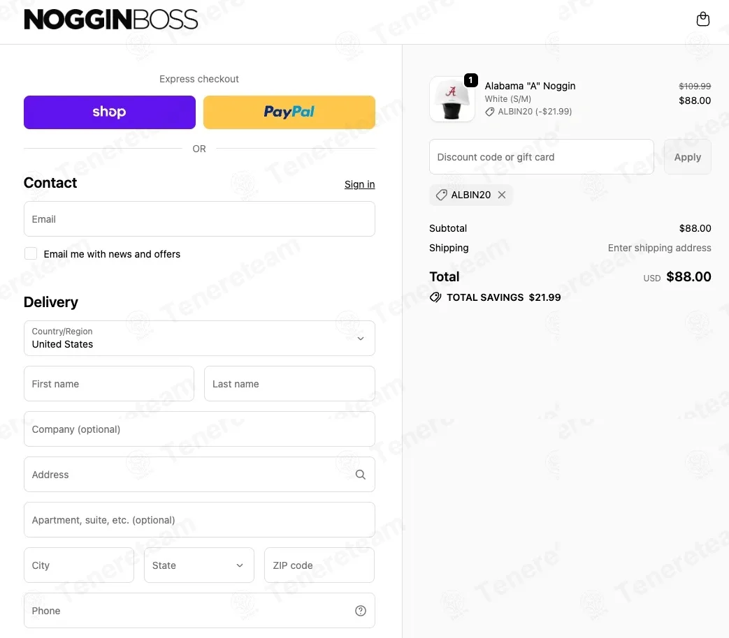 Noggin Boss coupon code: 20% off with ALBIN20. Tested and valid as 7 months ago.