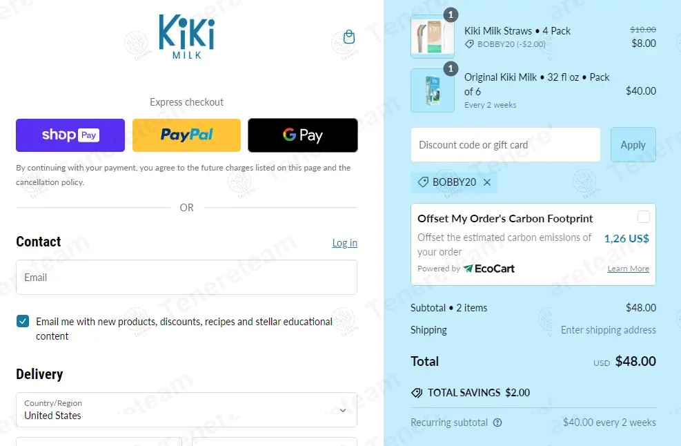 Kiki Milk apply coupon code