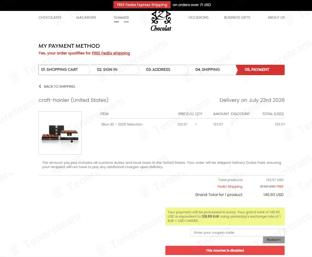 zChocolat coupon code: 50% off with Z-766422. Tested and valid as 2 minutes ago.
