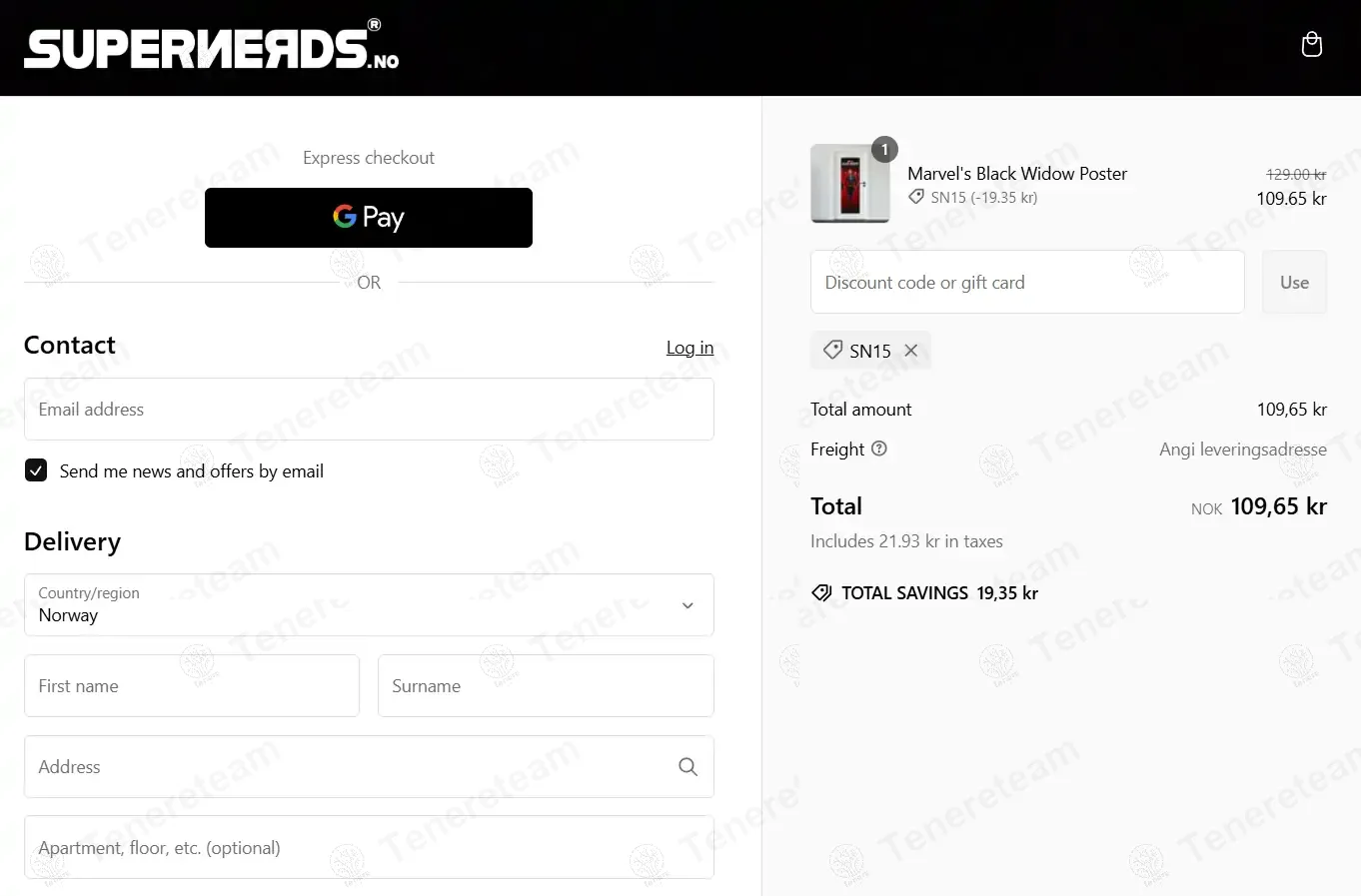 Super Nerds NO coupon code: 15% off with SN15. Tested and valid as 1 year ago.