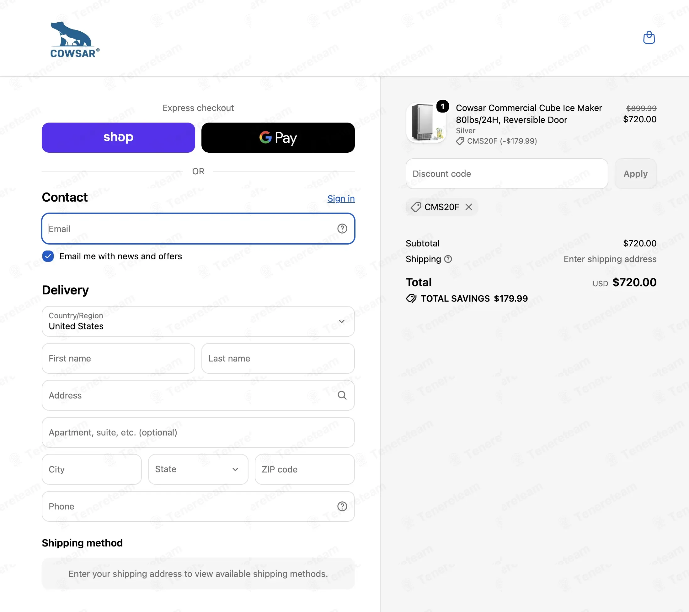 Cowsar Official apply coupon code