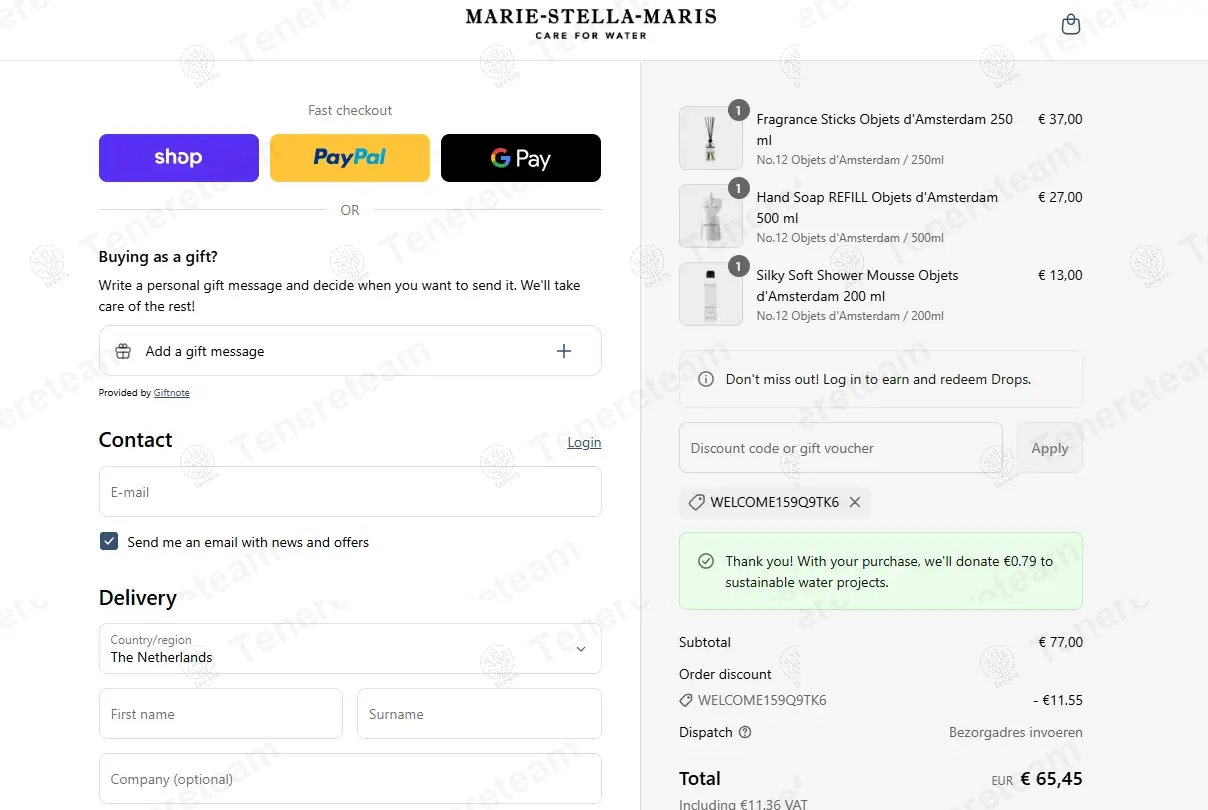 Marie Stella Maris coupon code: 15% off with WELCOME159Q9TK6. Tested and valid as 11 months ago.