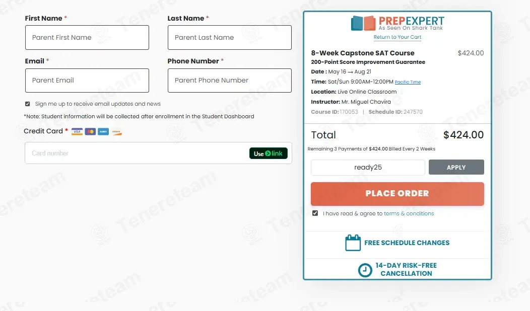 Prep Expert coupon code: 25% off with ready25. Tested and valid as 3 months ago.