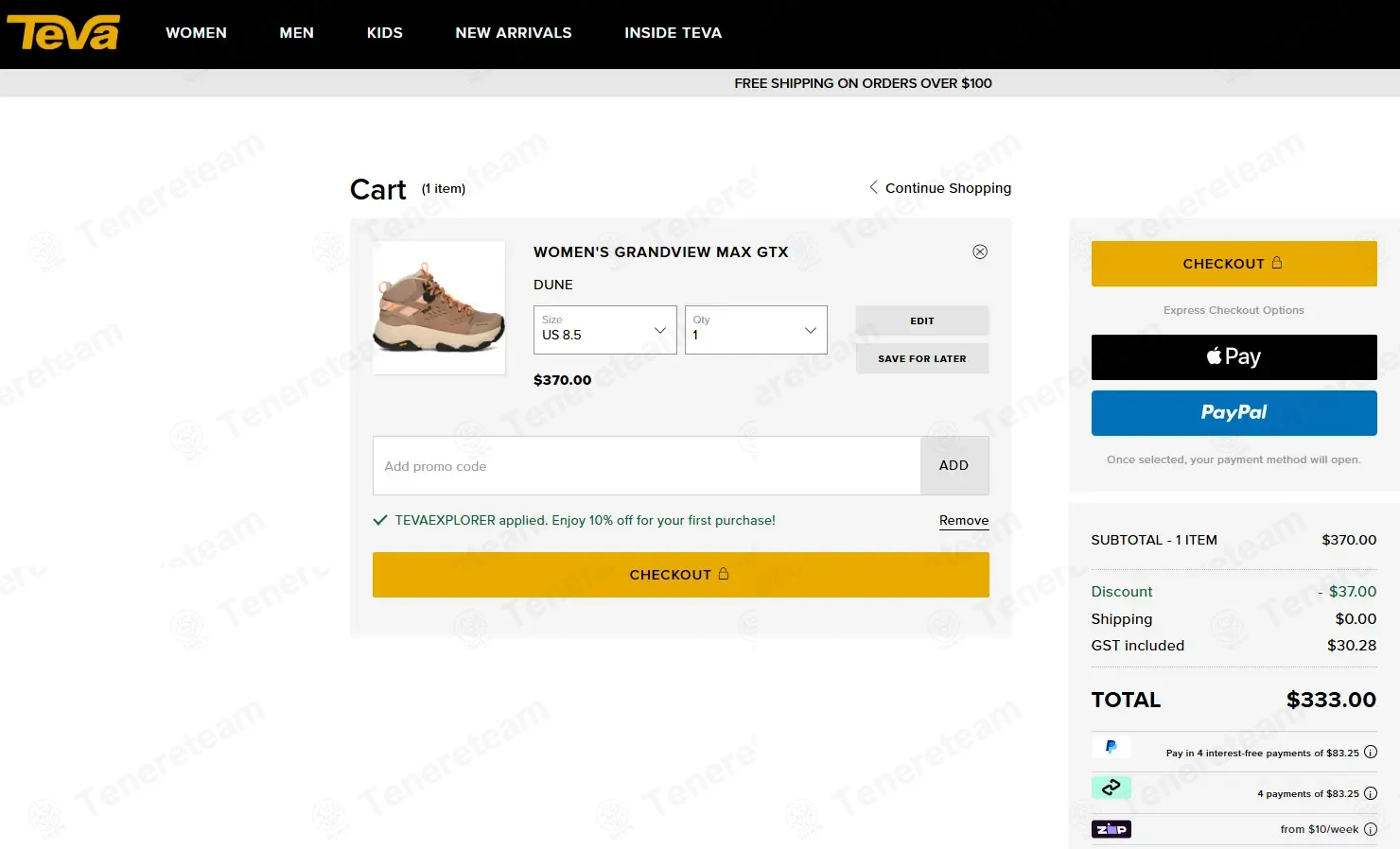 Teva Au coupon code: 10% off with TEVAEXPLORER. Tested and valid as 2 weeks ago.