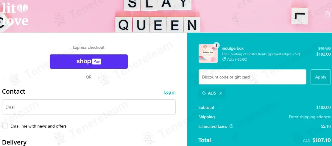 Lit Love Book Box coupon code: 5% off with ALI5. Tested and valid as 1 year ago.