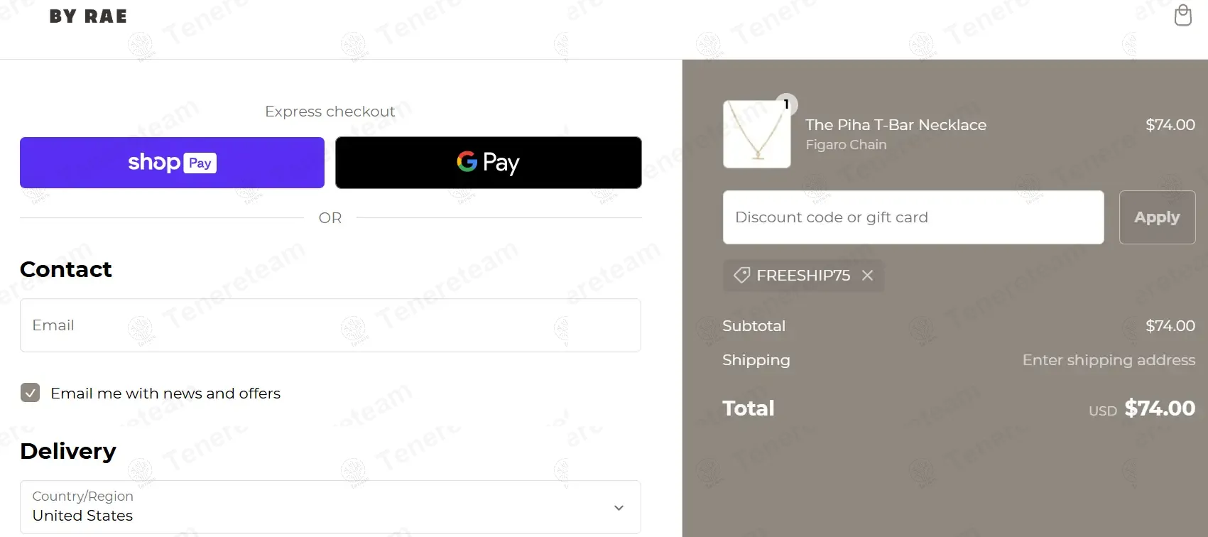 By Rae Jewellery coupon code: Sale off with FREESHIP75. Tested and valid as 1 year ago.