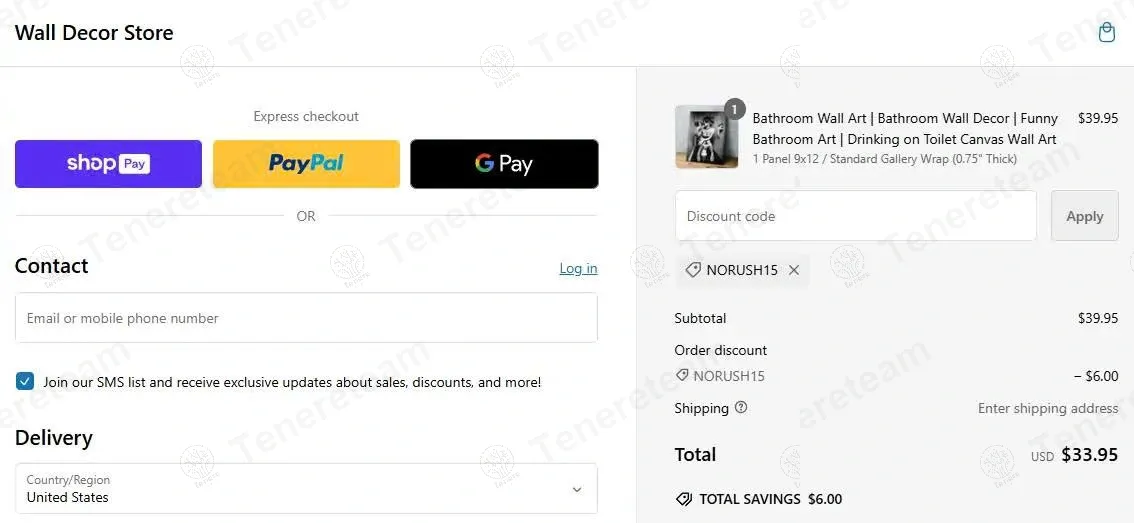 Wall Canvas Mall coupon code: 15% off with NORUSH15. Tested and valid as 7 months ago.
