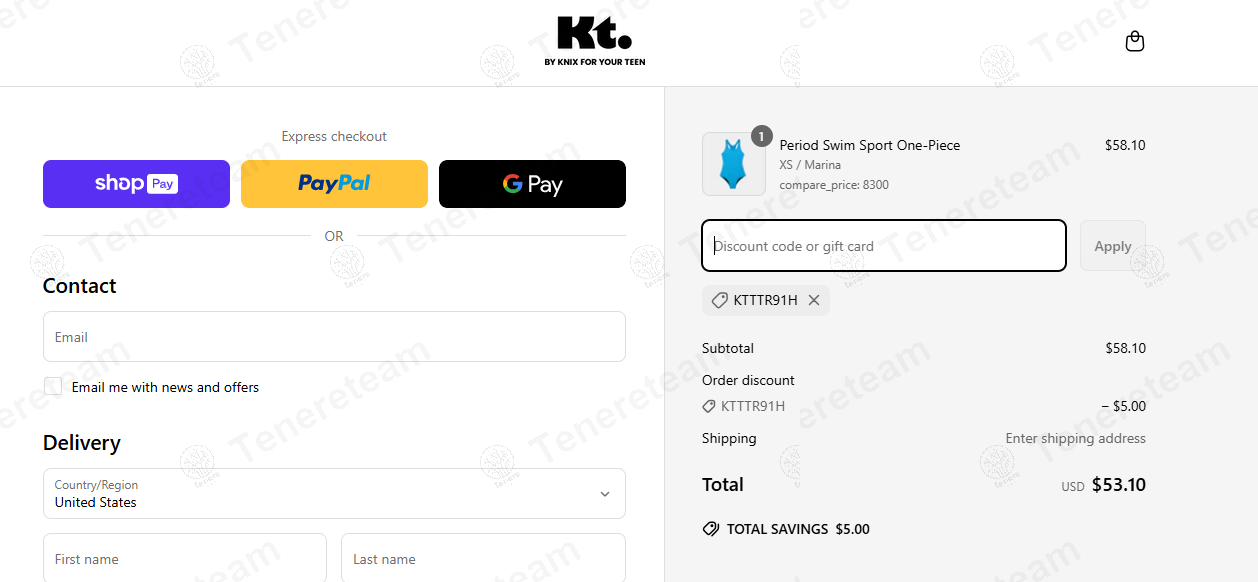 Knixteen coupon code: $5 off with KTTTR91H. Tested and valid as 1 year ago.
