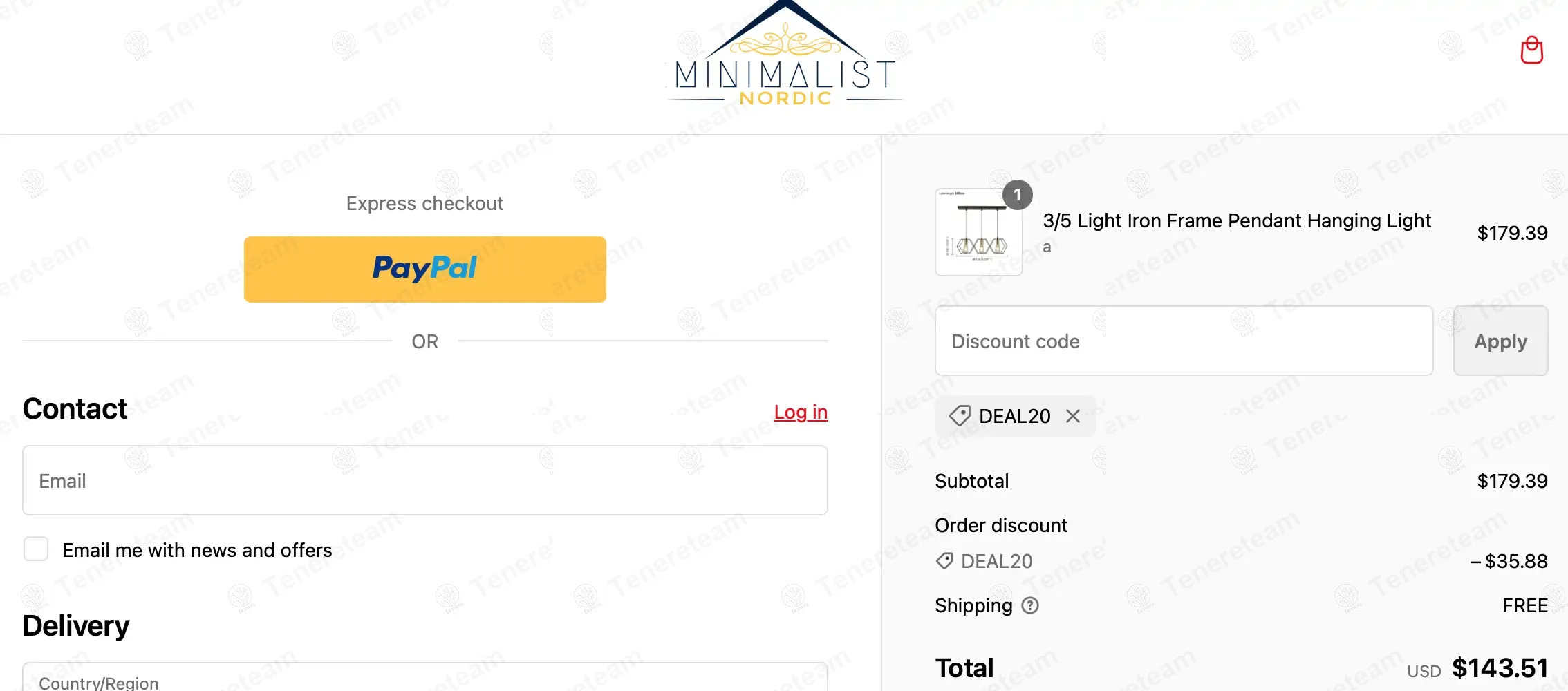 Minimalist Nordic coupon code: 20% off with DEAL20. Tested and valid as 1 year ago.